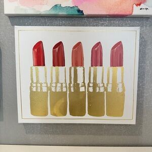Lipstick Wall Art Canvas